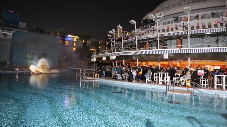 Water screen show, Club Hotel Eilat